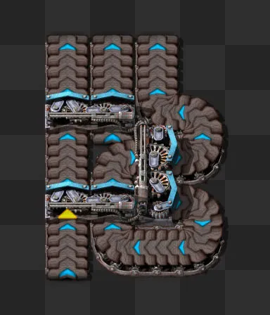 In-game render of the 1 to 3 balancer blueprint
