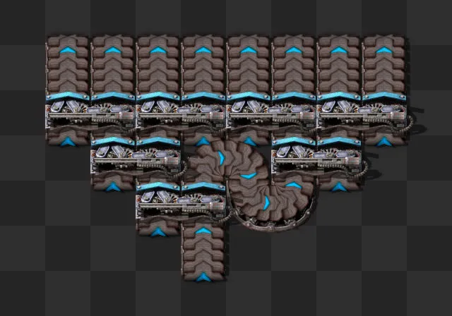 In-game render of the 1 to 8 balancer blueprint
