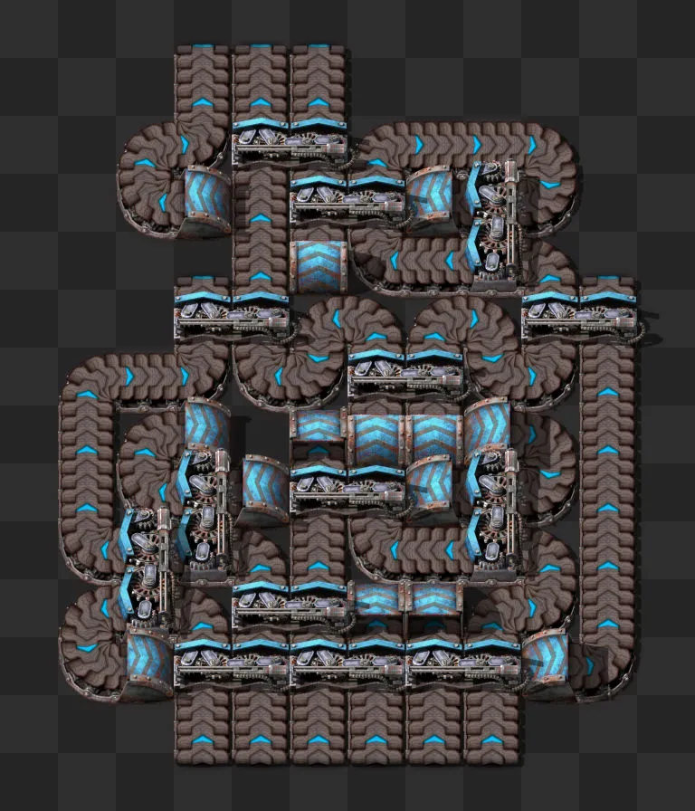 In-game render of the 6 to 3 balancer blueprint