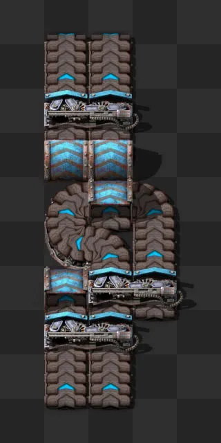 In-game render of the 2 lane balancer blueprint