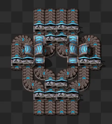 In-game render of the 4 lane balancer blueprint
