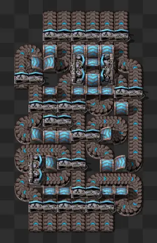 In-game render of the 6 lane balancer blueprint