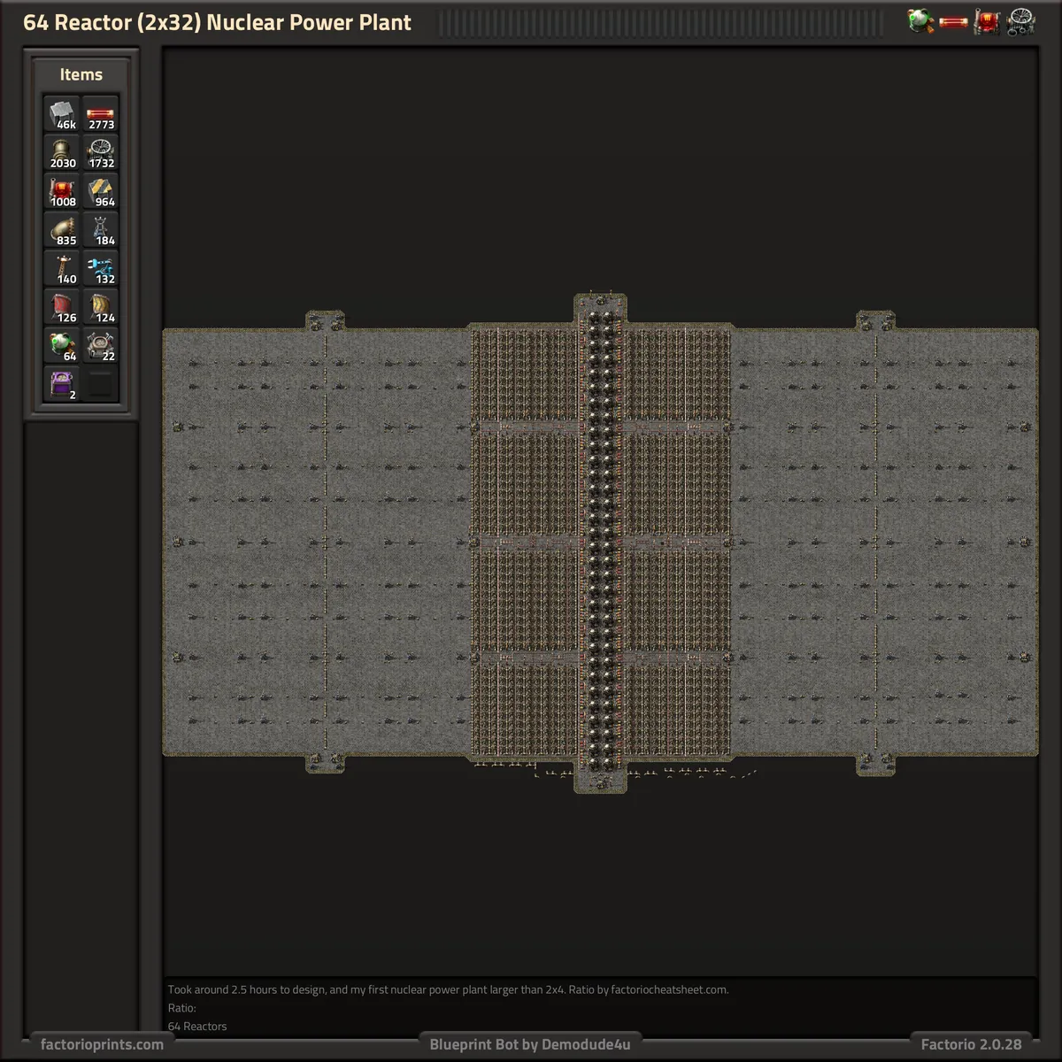Image of the Skywalker 506 2x32 nuclear plant blueprint