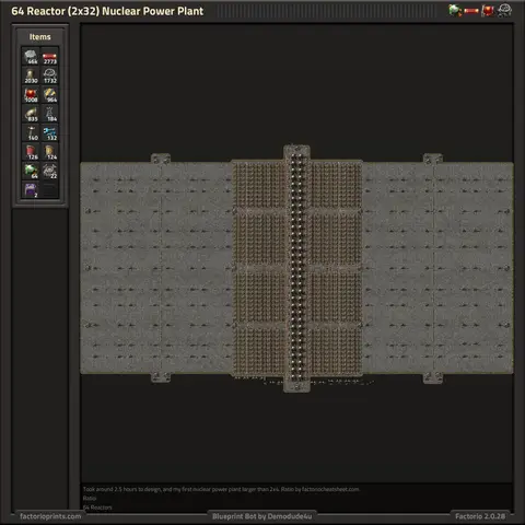 Image of the Skywalker 506 2x32 nuclear plant blueprint