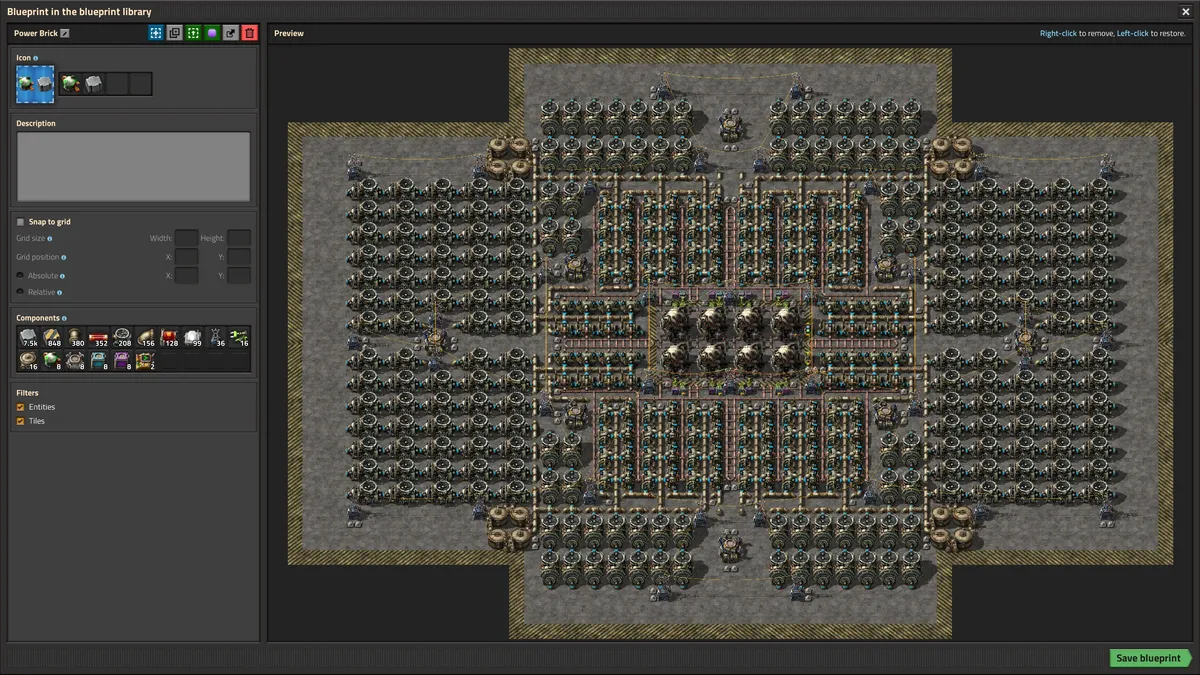 Image of the cingulata Power Brick nuclear plant blueprint