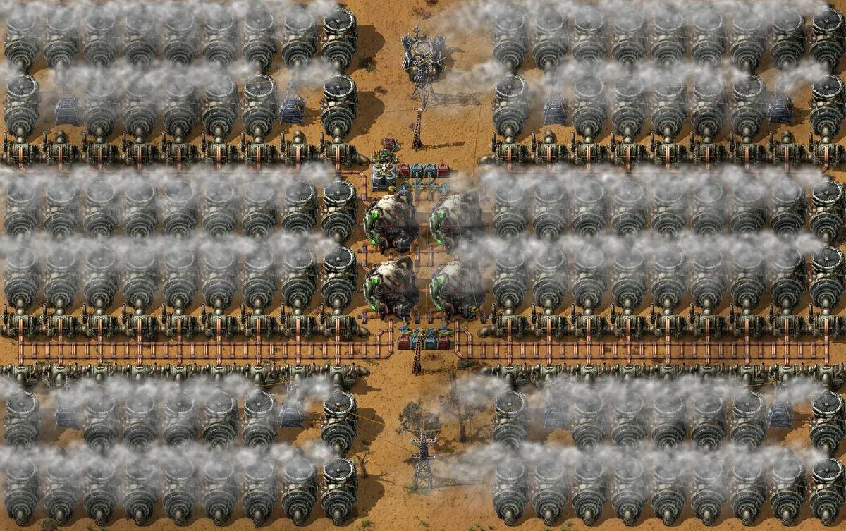 Image of the Lifernal 2x2 Accumulator-Triggered nuclear plant blueprint