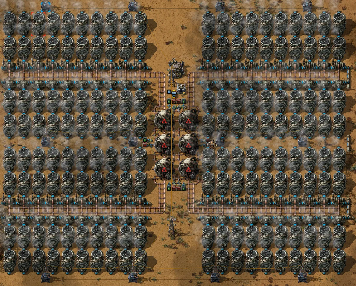 Image of the Lifernal 2x3 Accumulator-Triggered nuclear plant blueprint