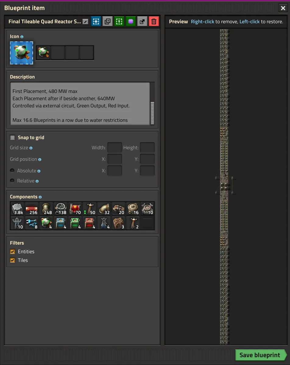 Image of the Luna Quad Tileable nuclear plant blueprint