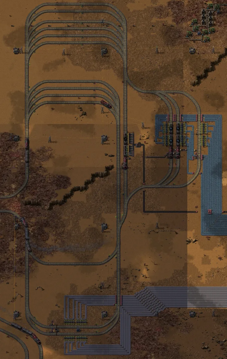 Image of the Rail yard (fits 12 red belt fuel smelter) (1-2) blueprint